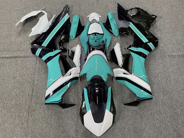 Carénages Moto Honda CBR1000RR 2017-2023 - Blanc Cyan Bleu Noir Brillant