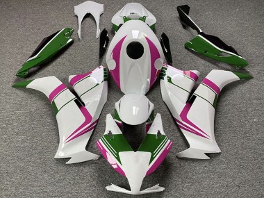 Carénages Moto Honda CBR1000RR 2012-2016 - Blanc Rose Vert Noir