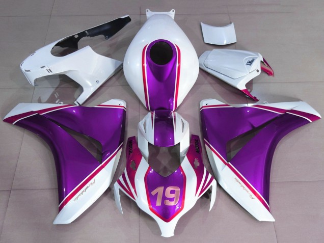 Carénages Moto Honda CBR1000RR 2008-2011 - Blanc Violet Brillant Rose 19
