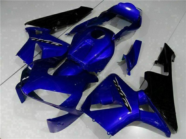 Kits Carénage Moto Honda CBR600RR 2003-2004 - Bleu Noir Brillant