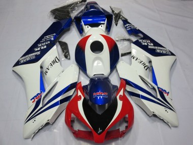 Carénages Moto Honda CBR1000RR 2004-2005 - Blanc Bleu Rouge HRC OEM Style Dream