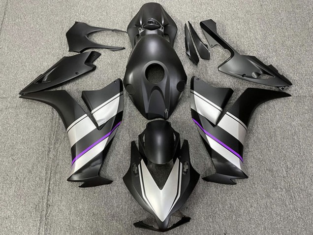 Carénages Moto Honda CBR1000RR 2012-2016 - Argent Violet Noir Mat