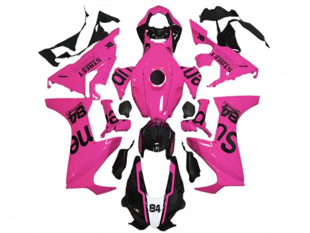 Carénages Moto Honda CBR1000RR 2017-2023 - Rose Noir Brillant Street Flava