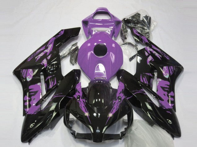 Carénages Moto Honda CBR1000RR 2004-2005 - Violet Clair Noir Brillant Le Mis