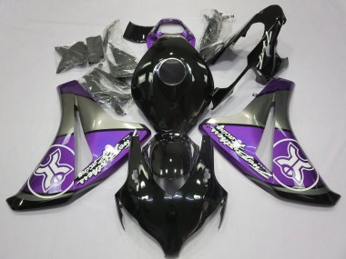 Carénages Moto Honda CBR1000RR 2008-2011 - Violet Gris Noir Brillant
