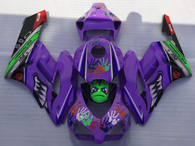 Carénages Moto Honda CBR1000RR 2004-2005 - Violet Vert Noir Rouge Requin