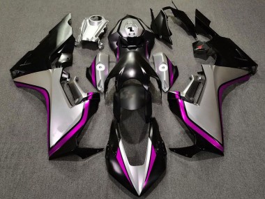Carénages Moto Honda CBR1000RR 2017-2023 - Argent Rose Noir Brillant