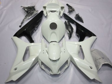 Carénages Moto Honda CBR1000RR 2006-2007 - Blanc Noir Brillant