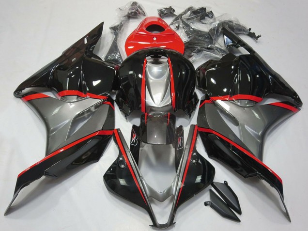Carénages Moto Honda CBR600RR 2009-2012 - Rouge Gris Noir Brillant