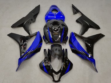 Carénage Moto Honda CBR600RR 2007-2008 - Bleu Noir Brillant