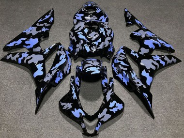 Carénage Moto Honda CBR600RR 2007-2008 - Bleu Gris Camouflage