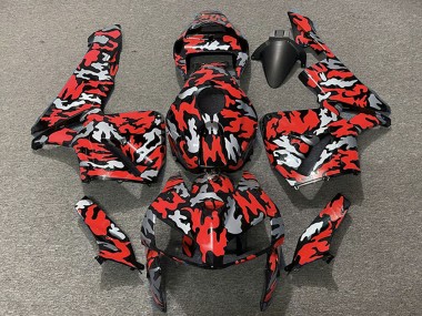 Carénages Moto Honda CBR600RR 2005-2006 - Camouflage Rouge