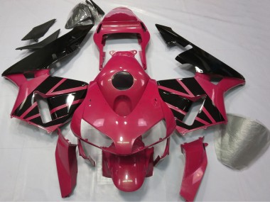 Carénages Moto Honda CBR600RR 2003-2004 - Rouge Noir Brillant Bande