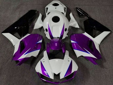 Carénages Moto Honda CBR600RR 2013-2023 - Blanc Violet Bleu Noir Brillant