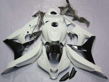 Carénages Moto Honda CBR600RR 2007-2008 - Blanc Noir Brillant
