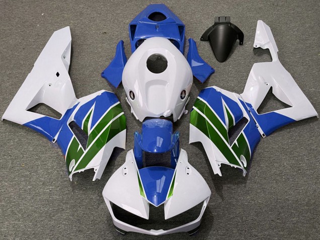 Carénages Moto Honda CBR600RR 2013-2023 - Blanc Bleu Vert
