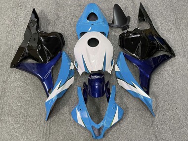 Carénage Moto Honda CBR600RR 2009-2012 - Blanc Bleu Noir Brillant