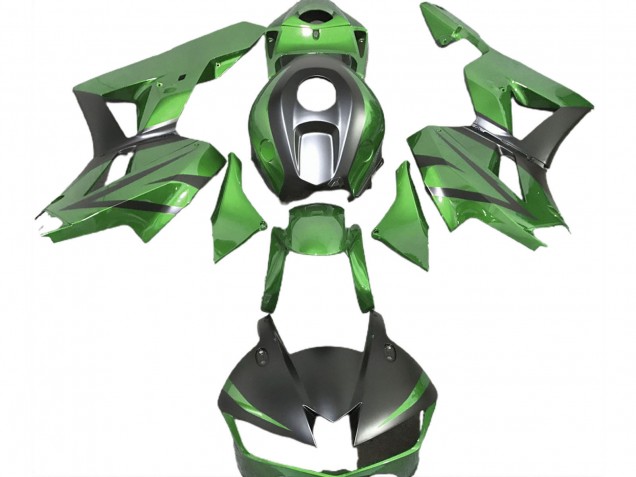 Carénages Moto Honda CBR600RR 2013-2023 - Lézard Vert Noir Mat