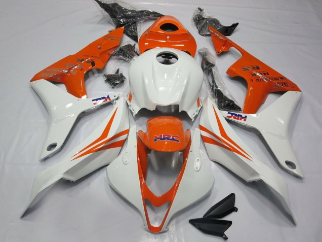 Carénages Moto Honda CBR600RR 2007-2008 - Blanc Orange HRC