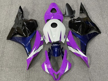 Carénages Moto Honda CBR600RR 2009-2012 - Blanc Violet Bleu Noir Brillant