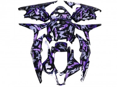 Carénage Moto Honda CBR600RR 2009-2012 - Violet Argent Camouflage
