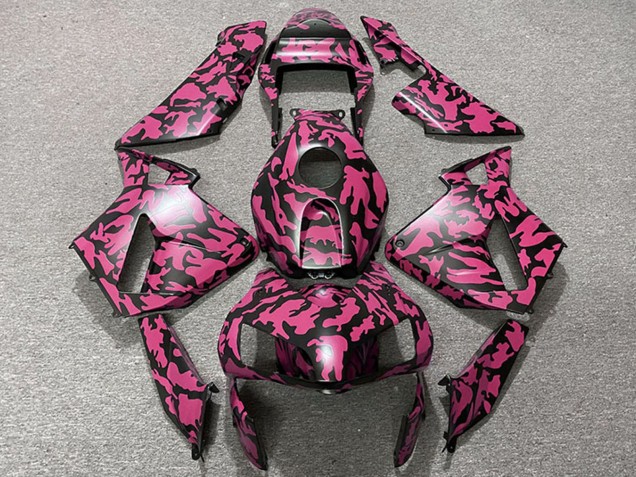 Carénages Moto Honda CBR600RR 2003-2004 - Rouge Noir Camouflage