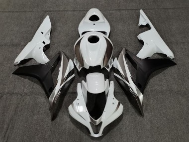Carénages Moto Honda CBR600RR 2007-2008 - Blanc Noir Mat