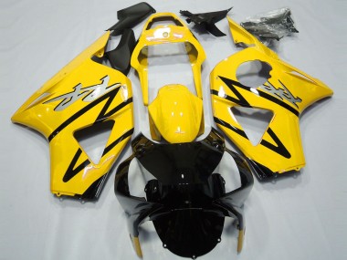 Carénages Moto Honda CBR954RR 2002-2003 - Jaune Noir Brillant CBR Style