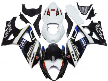 Carénages Moto Suzuki GSXR 1000 2007-2008 - Blanc Bleu Rouge Noir Viru
