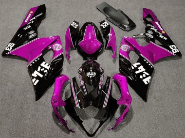 Carénages Moto Suzuki GSXR 1000 2005-2006 - Rose Noir Brillant Blanc