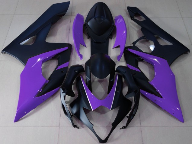 Carénages Moto Suzuki GSXR 1000 2005-2006 - Noir Mat Violet