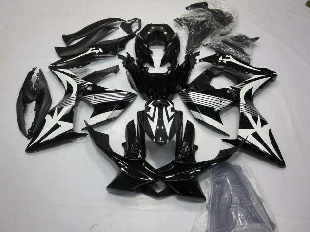 Carénages Moto Suzuki GSXR 1000 2009-2016 - Blanc Noir