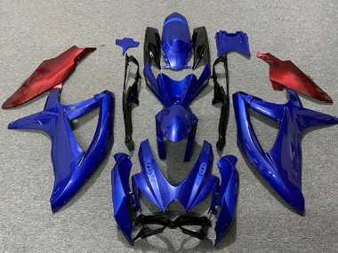 Carénages Moto Suzuki GSXR 600 / GSXR 750 2008-2010 - Bleu Rouge