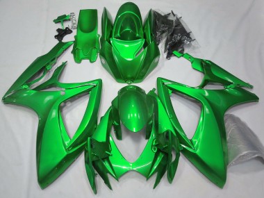 Carénages Moto Suzuki GSXR 600 / GSXR 750 2006-2007 - Vert Brillant Plaine