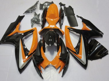 Carénage Moto Suzuki GSXR 600 / GSXR 750 2006-2007 - Orange Noir Brillant