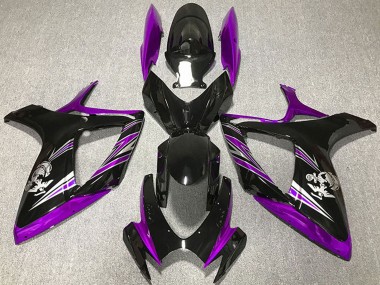 Carénage Moto Suzuki GSXR 600 / GSXR 750 2006-2007 - Violet Noir Brillant