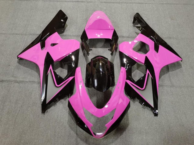 Carénages Moto Suzuki GSXR 600 / GSXR 750 2004-2005 - Rose Noir Brillant