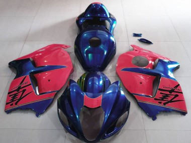 Carénages Moto Suzuki GSXR 1300 1996-2007 - Bleu Brillant Rouge