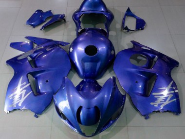 Carénages Moto Suzuki GSXR 1300 1996-2007 - Bleu Brillant Argent Logo