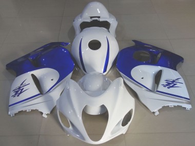 Carénages Moto Suzuki GSXR 1300 1996-2007 - Blanc Brillant Bleu