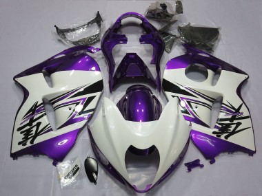 Carénages Moto Suzuki GSXR 1300 1996-2007 - Blanc Brillant Violet
