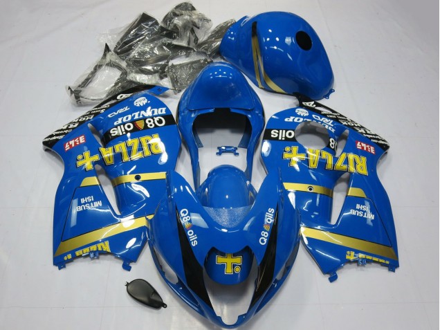 Carénages Moto Suzuki GSXR 1300 1996-2007 - Bleu Or Rizla