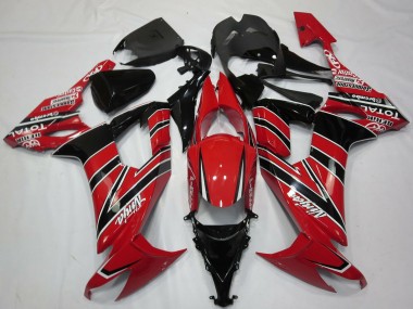 Carénages Moto Kawasaki ZX10R 2008-2010 - Rouge Noir