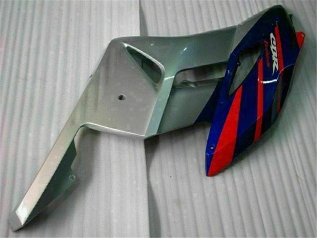 Carénages Moto Honda CBR1000RR 2004-2005 - Argent Rouge Bleu Noir Bande