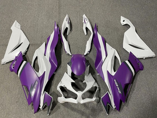 Carénages Moto Kawasaki ZX6R 2019-2022 - Blanc Violet