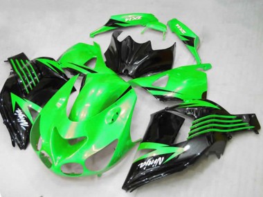 Carénages Moto Kawasaki ZX14R 2012-2024 - Vert Noir Brillant Blanc Ninja