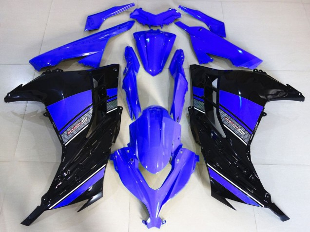 Carénages Moto Kawasaki Ninja 300 2013-2024 - Bleu Noir