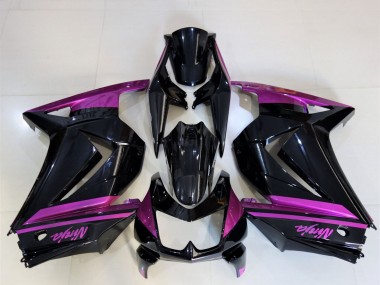 Carénages Moto Kawasaki Ninja 250 2008-2012 - Noir Brillant Violet