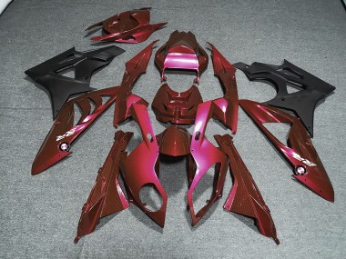Kits Carénage Moto BMW S1000RR 2009-2014 - Rouge Noir Mat
