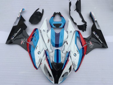 Carénages Moto BMW S1000RR 2009-2014 - Blanc Rouge Bleu Clair Noir Brillant OEM Style